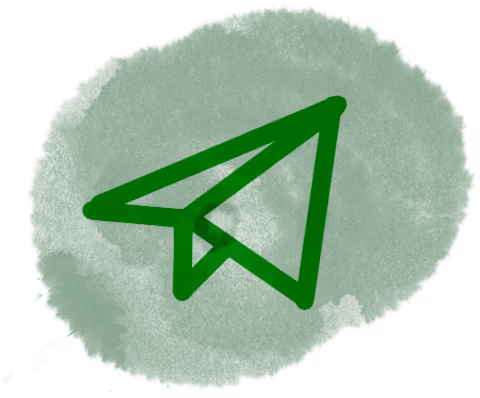 Request icon. A paperplane icon