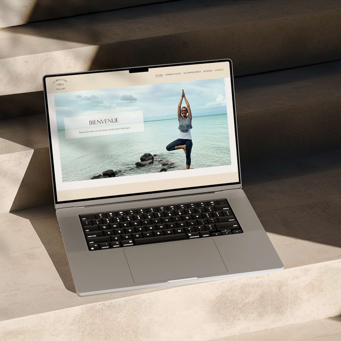Gaëlle website mockup