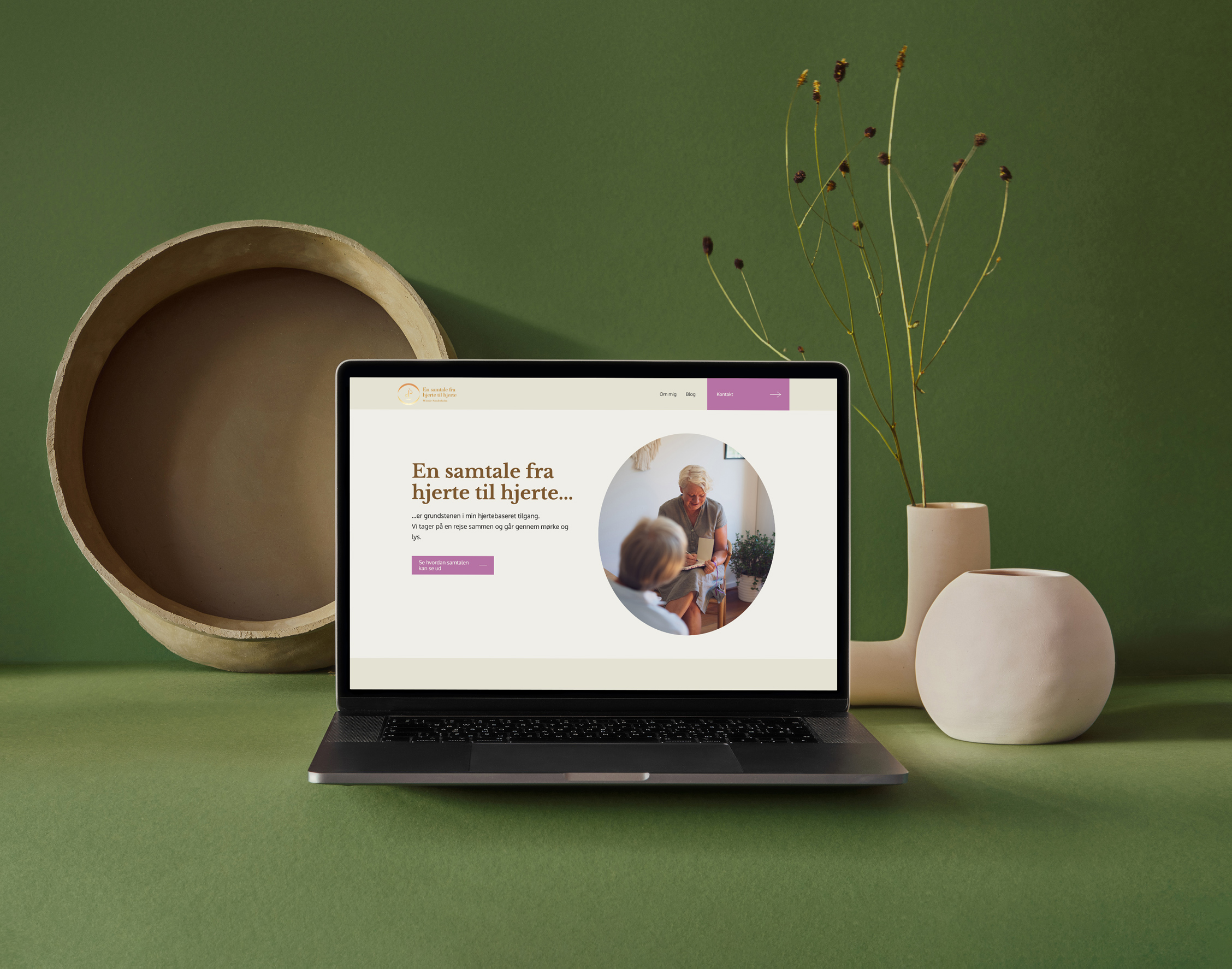 Together we capture the essence of your business and express it through a channeled logo and colours. Typically, Gabi will hold space for you and hand draw the first logo sketches. Later, Mark will digitize it so you can use a digital version of your logo on all online platforms and media.