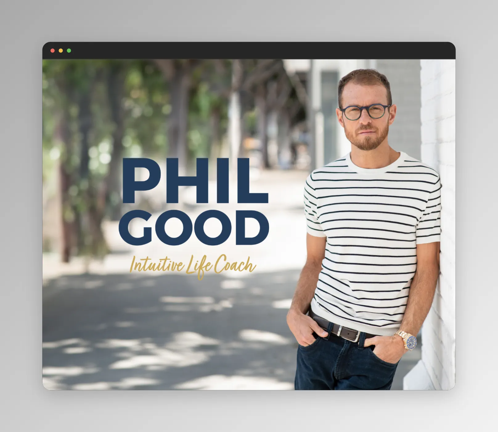 Phil Good's website creative studio project
